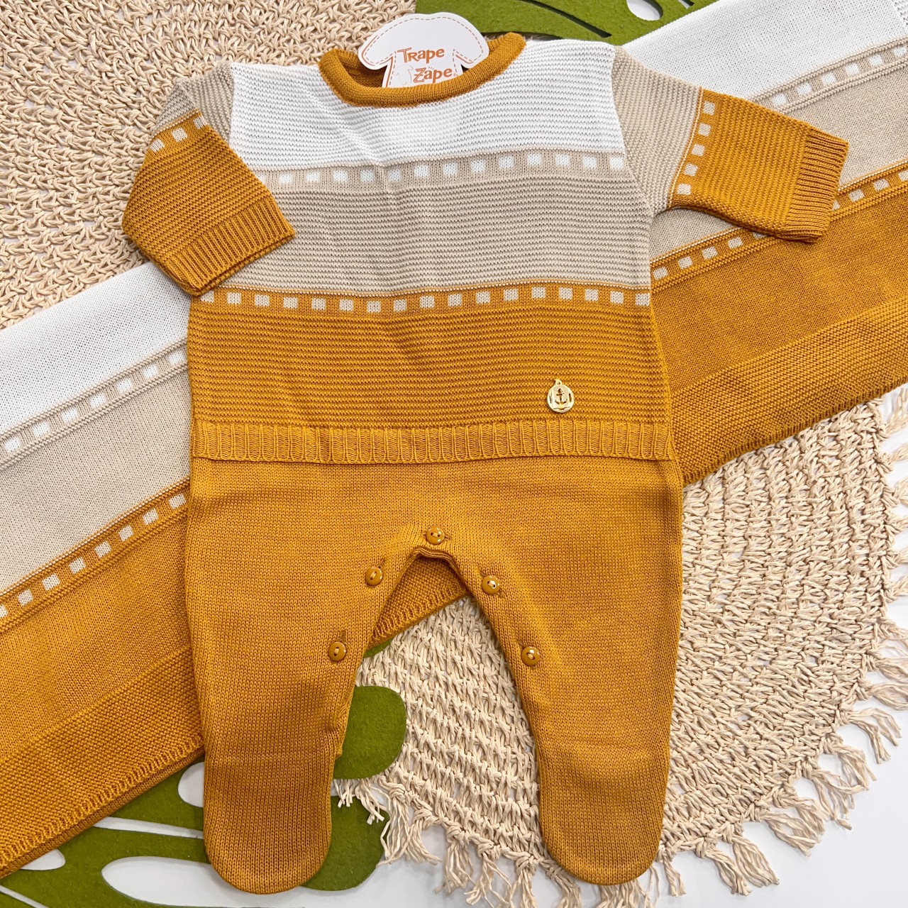 Saída de Maternidade Âncora- Mostarda